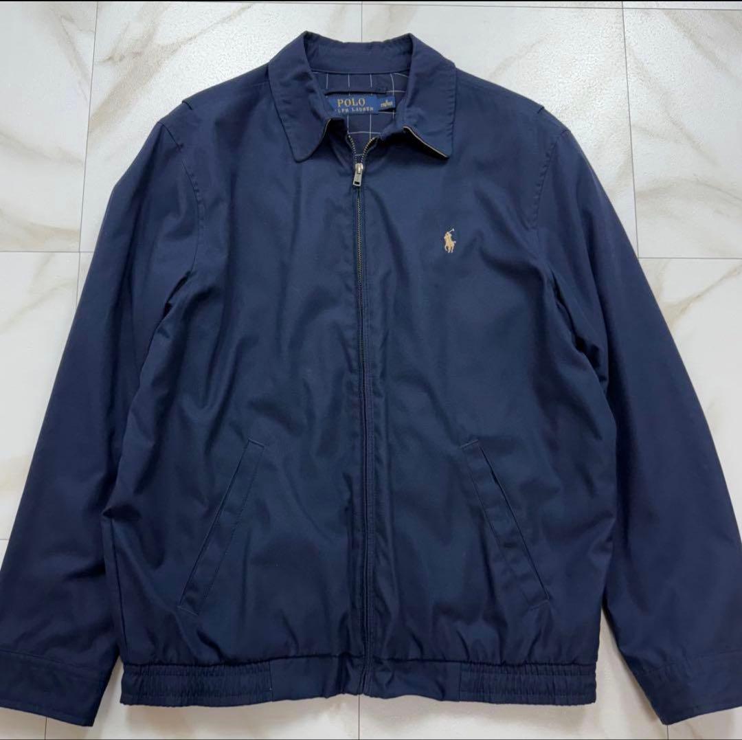 POLO RALPH LAUREN スイングトップ ポニー刺繍 ネイビー