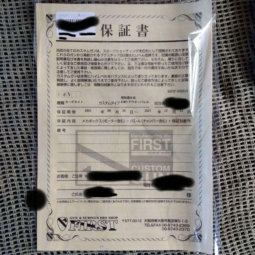 【ジャンク扱い】CARBON8 STRIKER-9 AIMYカスタム