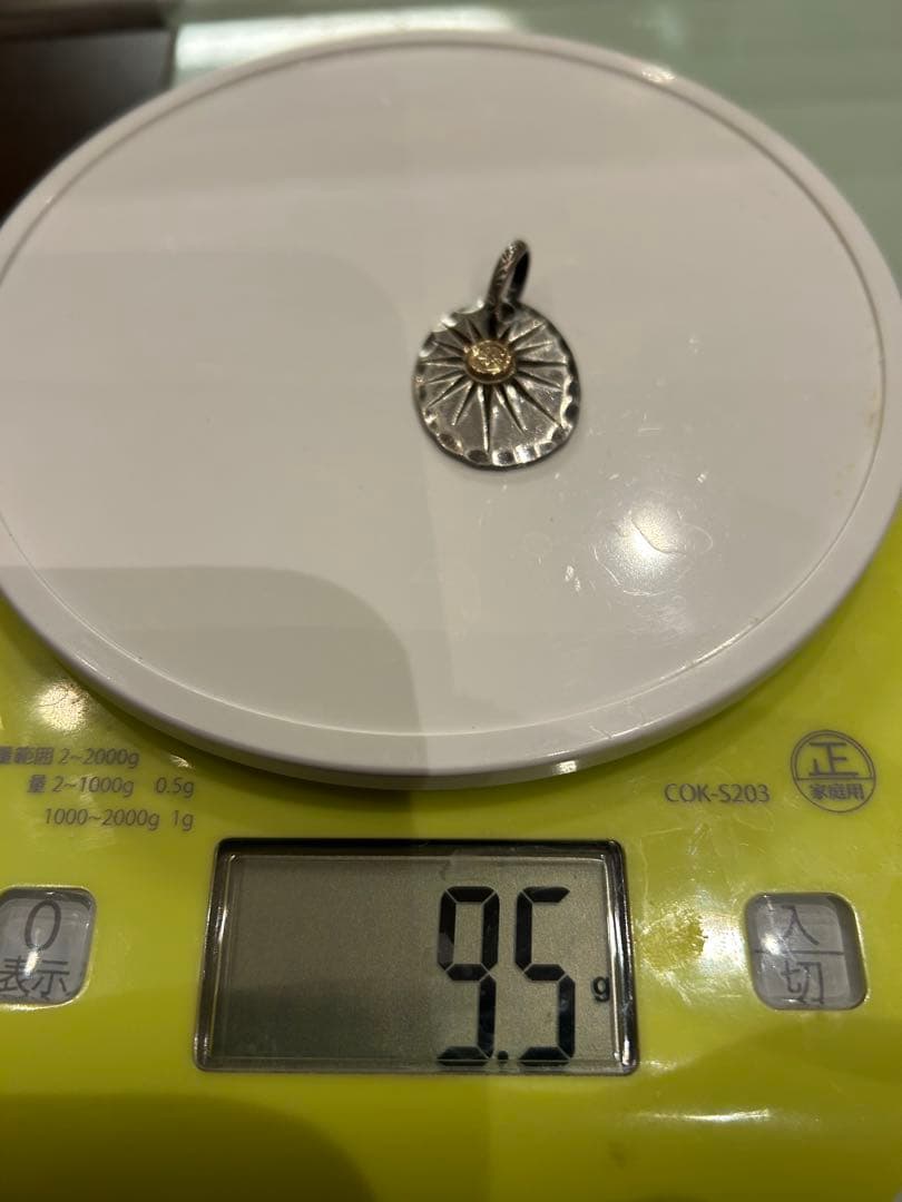 ワンズワーカー製　サンバーストペンダント ネックレス