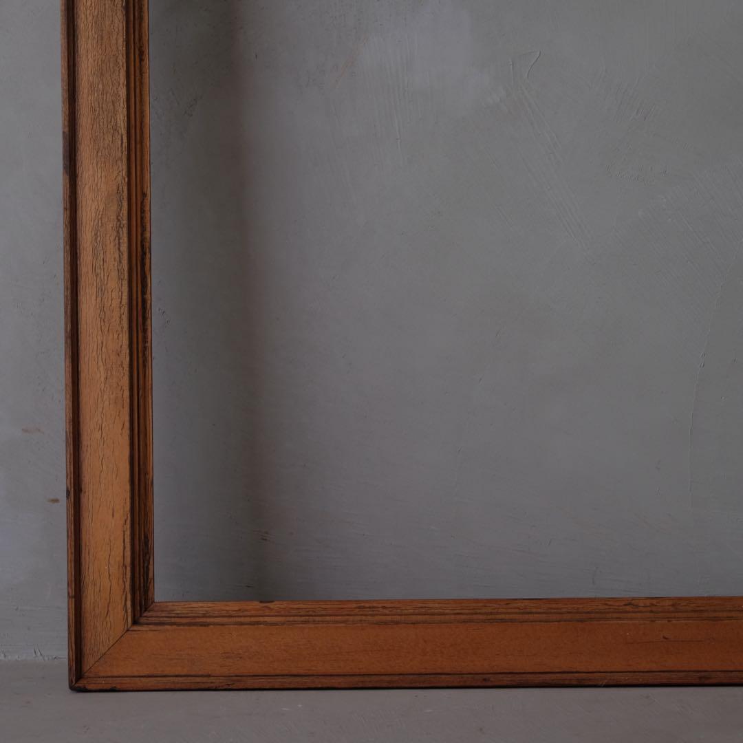 大型木製額縁　フレーム 絵画 レトロ ヴィンテージ 古家具