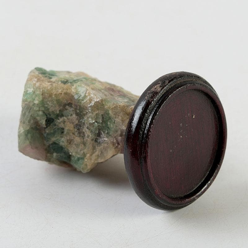 天然石　鑑賞石　パワーストーン　翡翠石　原石　唐木台付　Z　8611