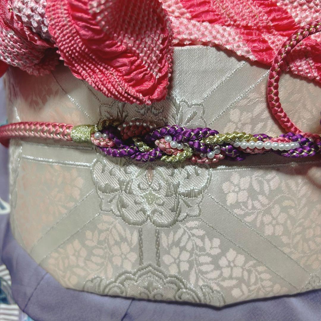 正絹　振袖　7点　フルセット　半衿付き長襦袢