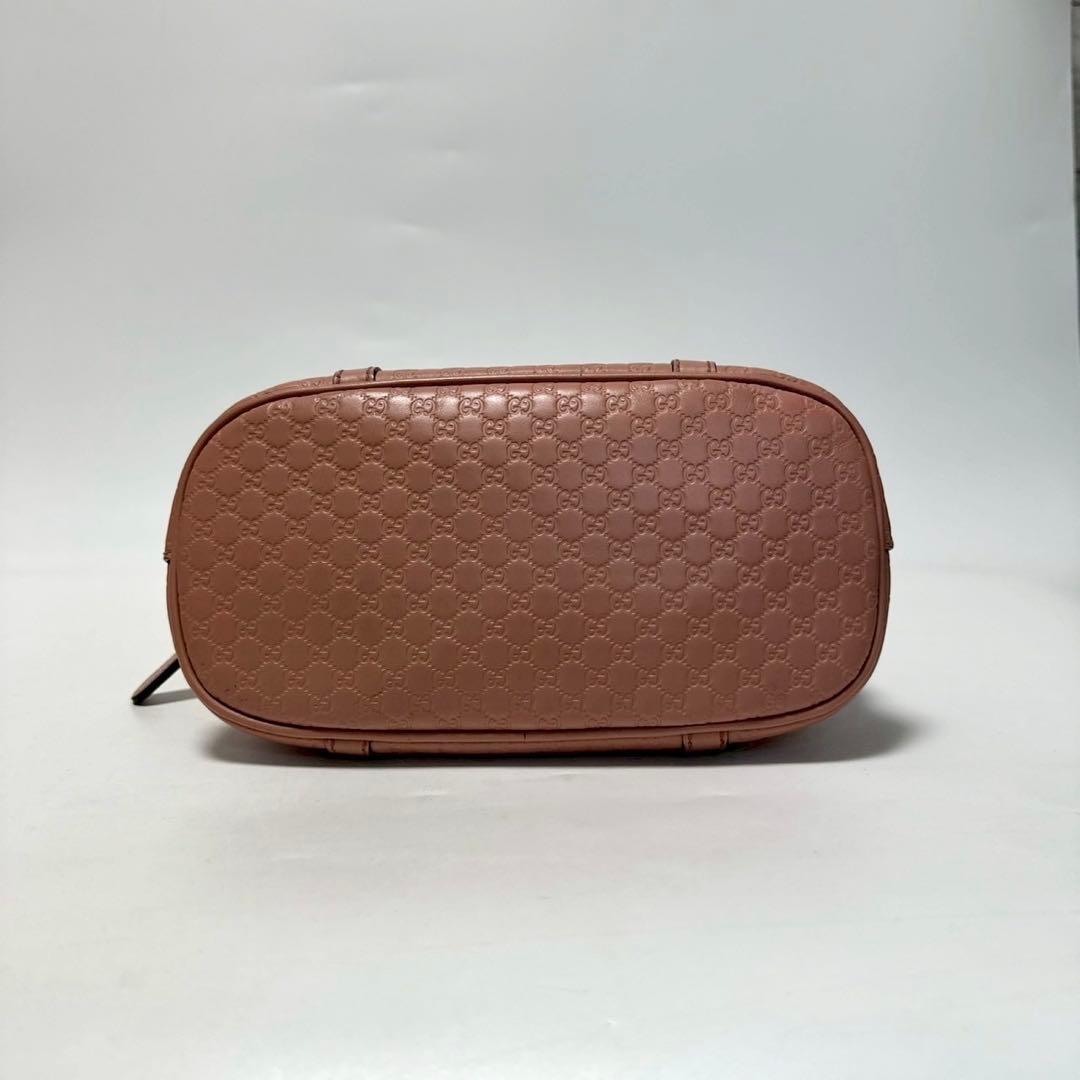 r81【美品】グッチ　GGシマ　レザーピンク　2wayショルダー ハンドバッグ.