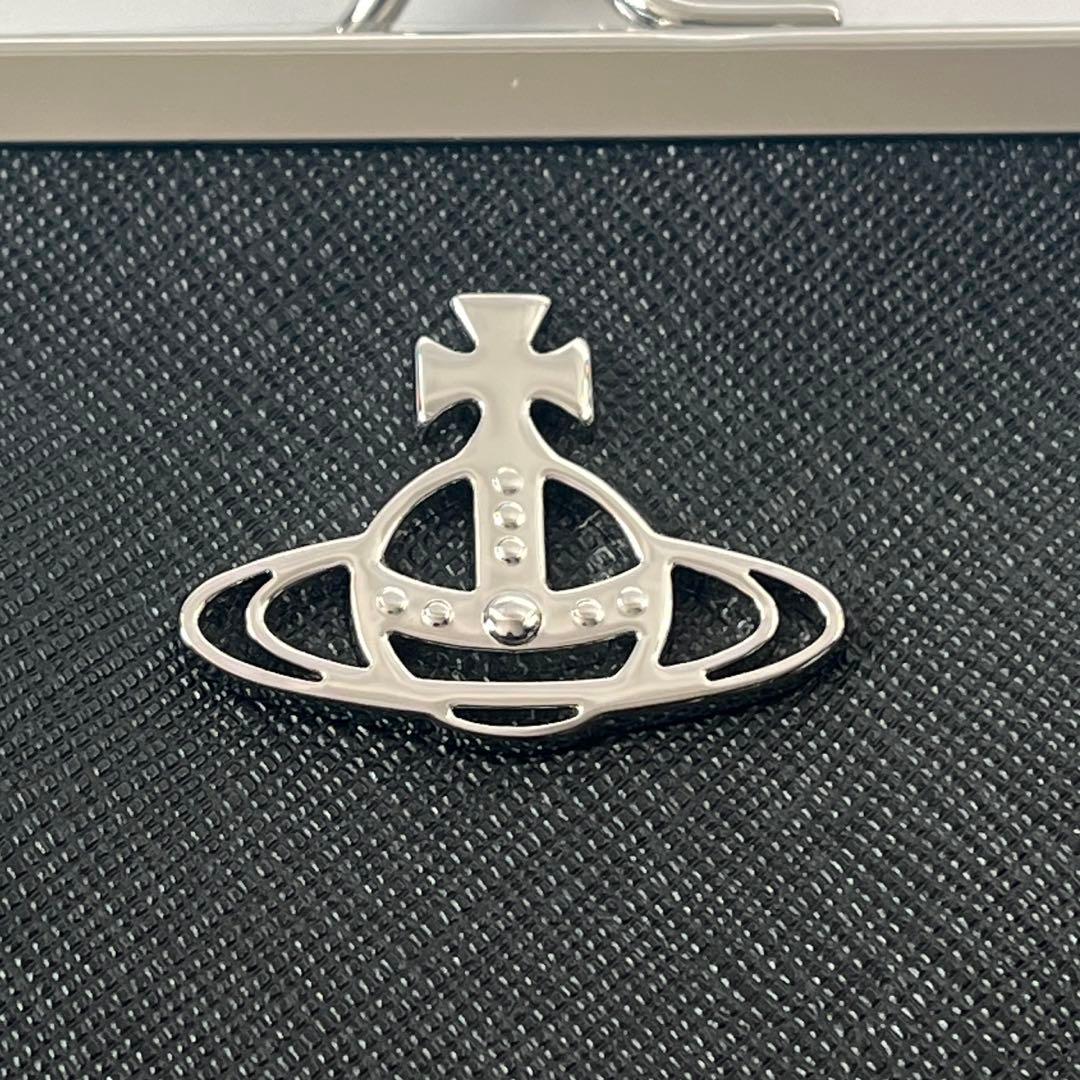 ヴィヴィアンウエストウッド　がま口　ケース　オーブ　レザー　黒　ブラック