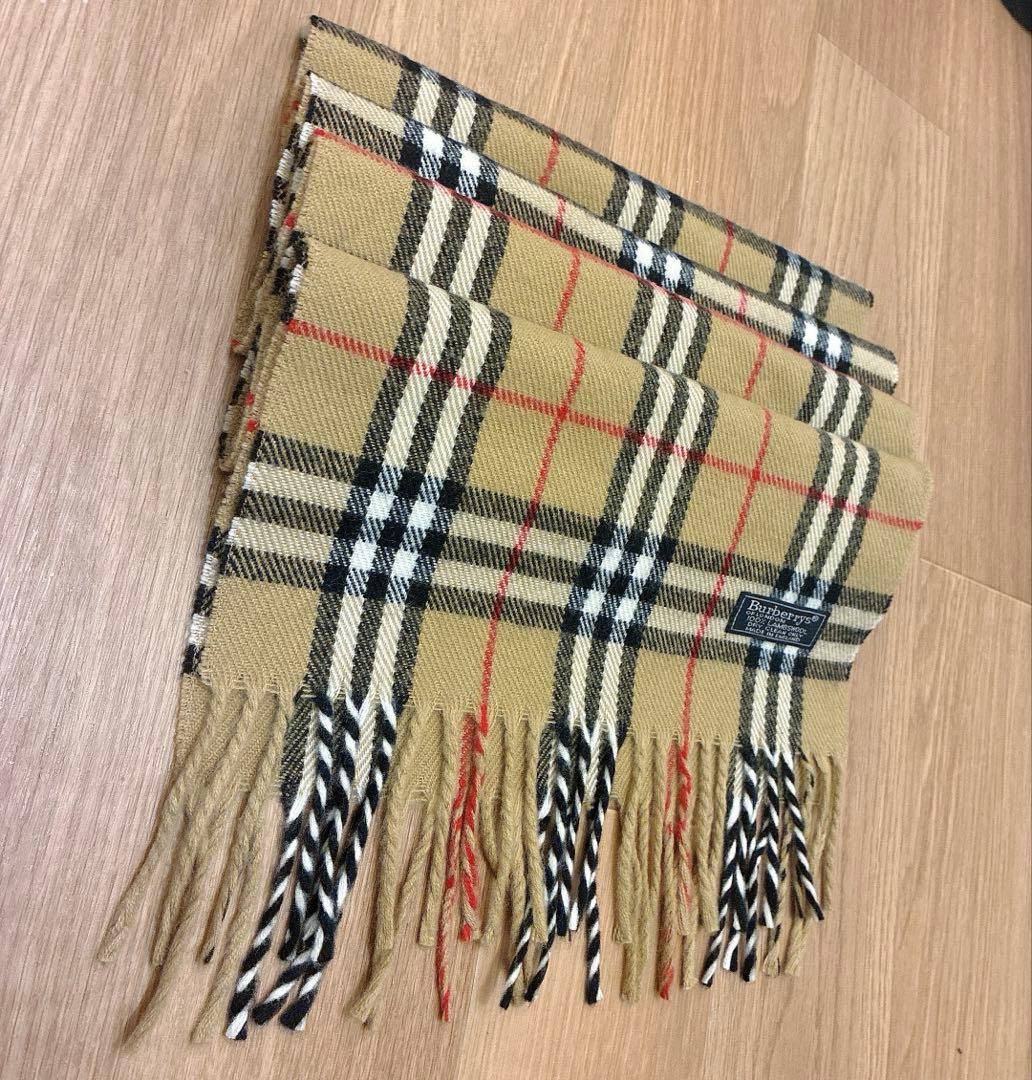 定番【新品未使用】Burberrys マフラー ノバチェック ラムウール100
