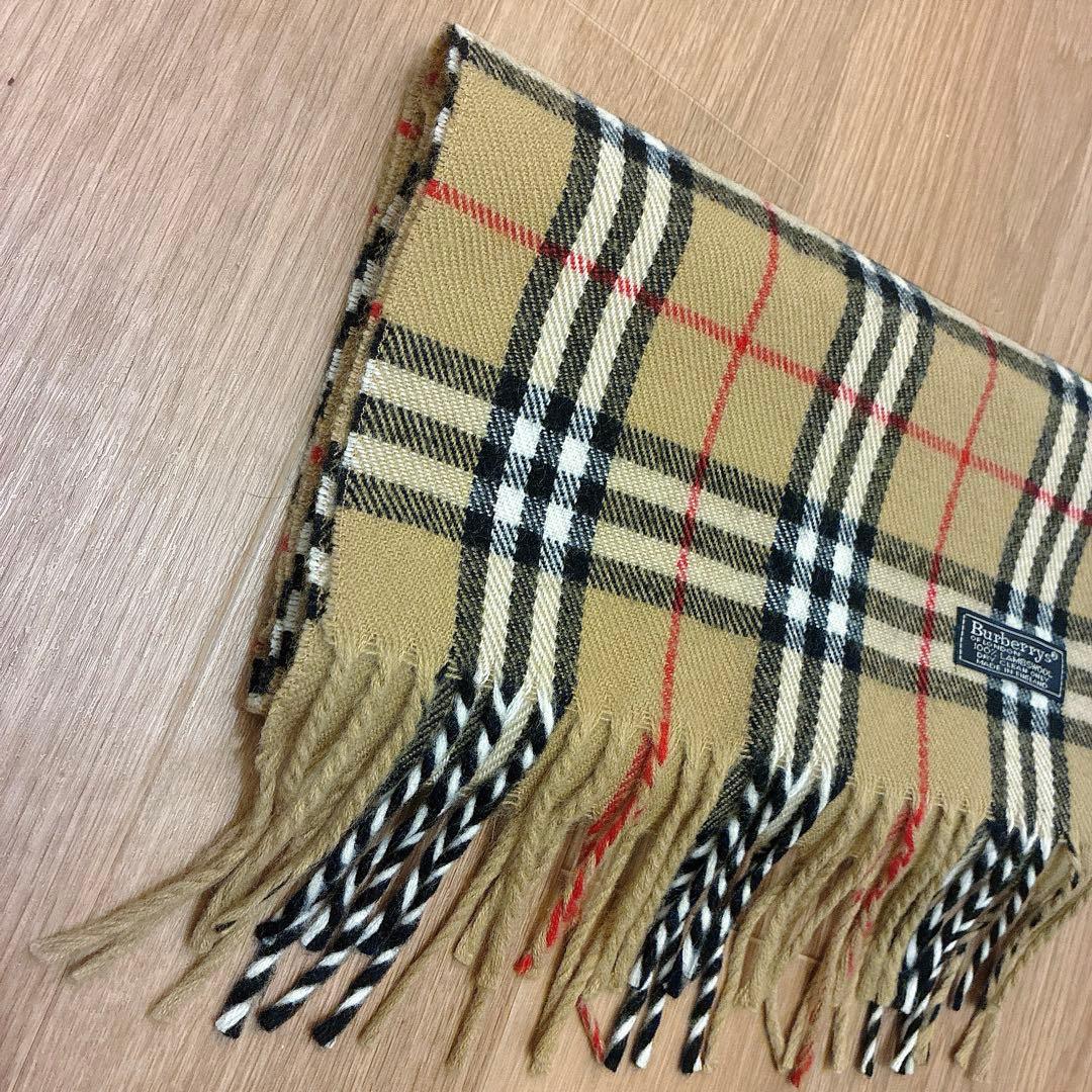 定番【新品未使用】Burberrys マフラー ノバチェック ラムウール100