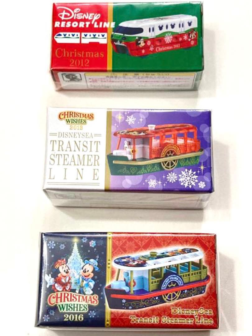 新品 未開封 TDS ディズニークリスマス トミカ トランジットスチーマーライン