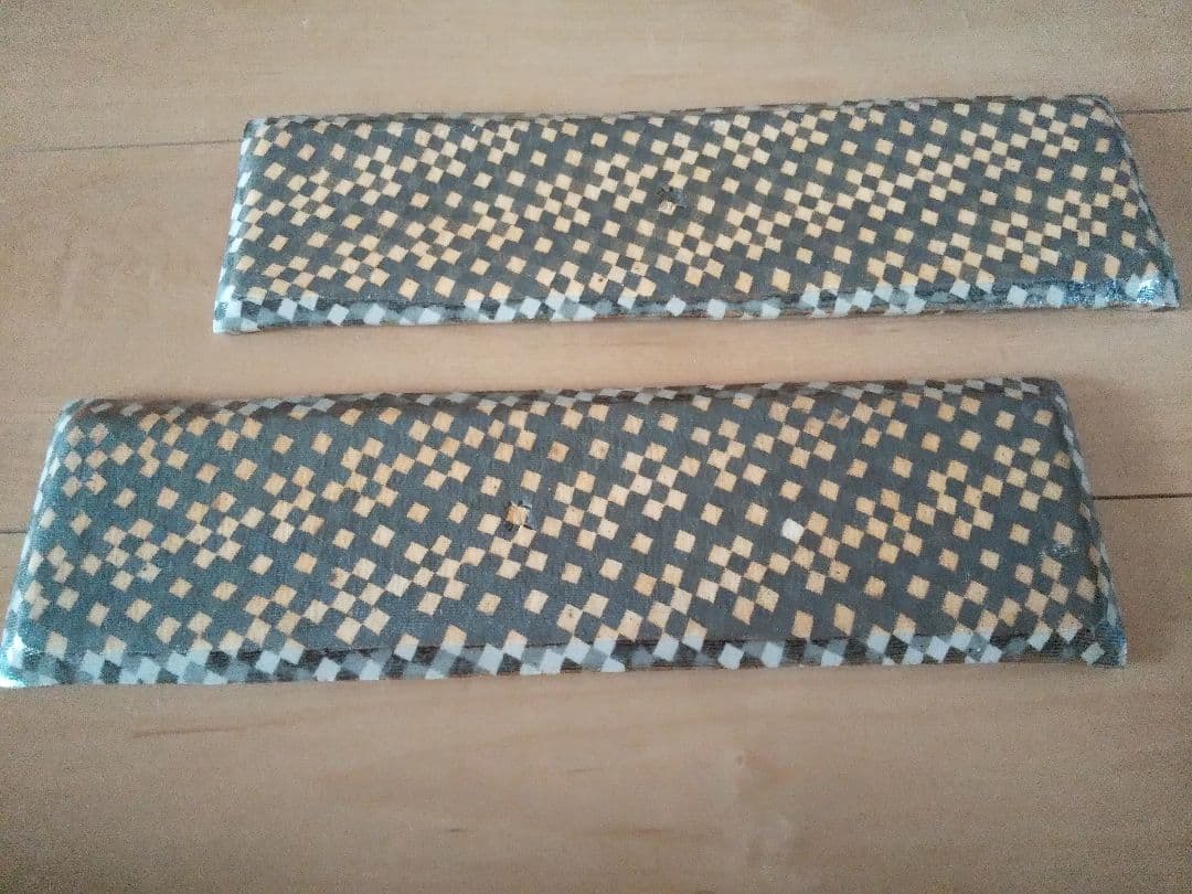 益子焼 千田義昭作 長皿2点 練り込み陶芸 陶芸品 民藝 作家物