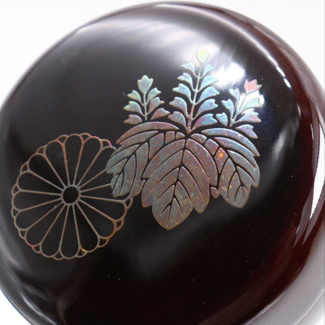 溜塗 高台寺蒔絵 茶箱　M885