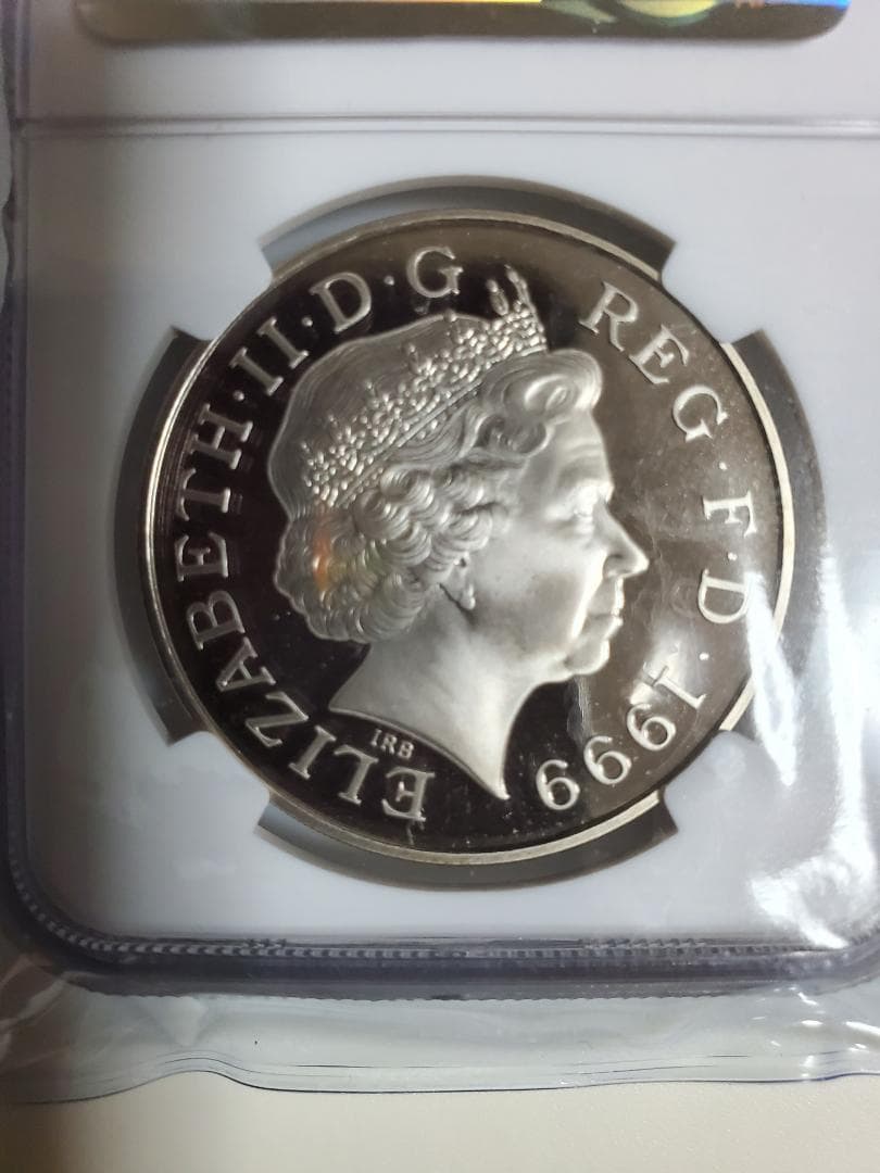 1999年　ダイアナ妃　追悼白銅貨　NGC準最高鑑定　イギリスアンティーク