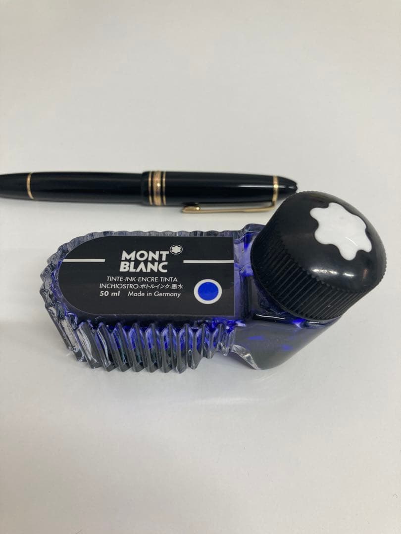 【美品】モンブラン 146 万年筆 M 中字 14K インクセット/おまけ2点付