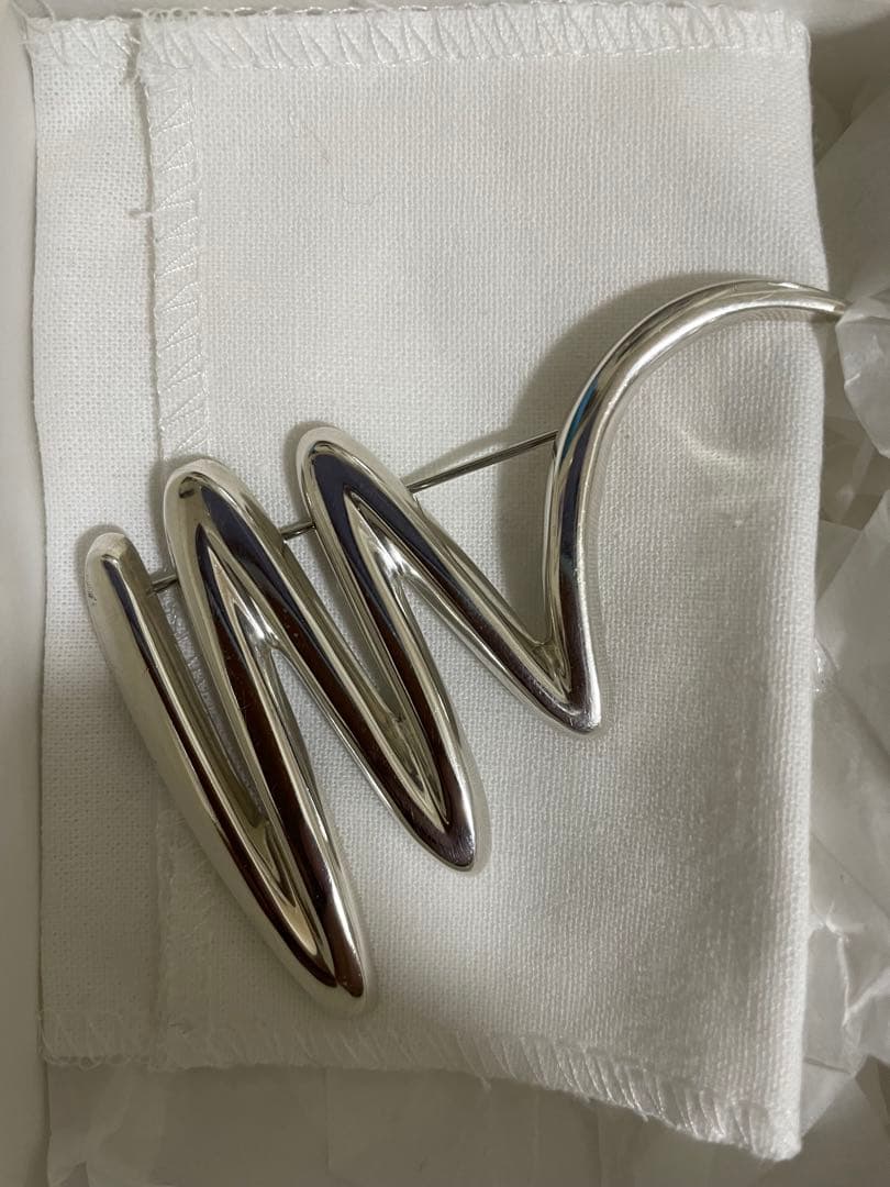 な*＊様 Tiffany ティファニー　ブローチ　スクリブル　シルバー