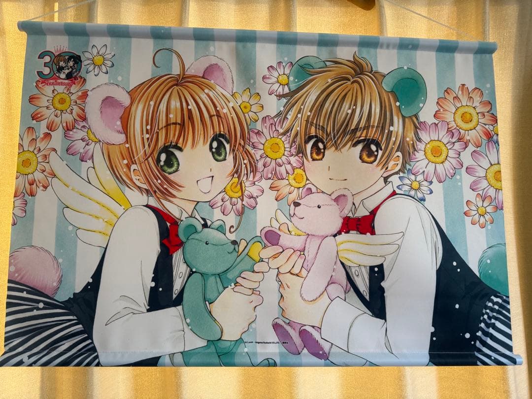 CLAMP 30周年 カードキャプターさくら 小狼 さくら タペストリー
