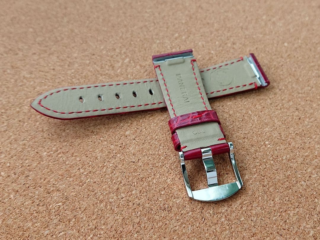 OFFICINE PANERAI ドゥエ アリゲーターベルト&尾錠 純正 正規