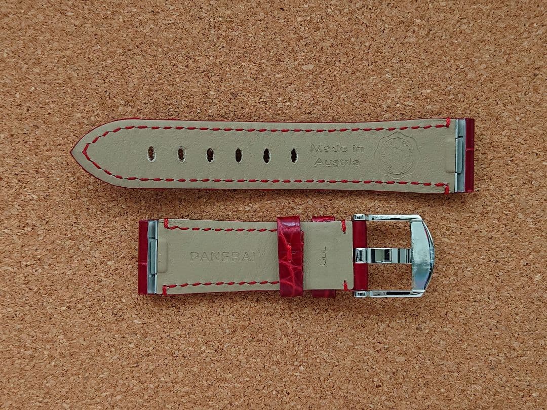 OFFICINE PANERAI ドゥエ アリゲーターベルト&尾錠 純正 正規