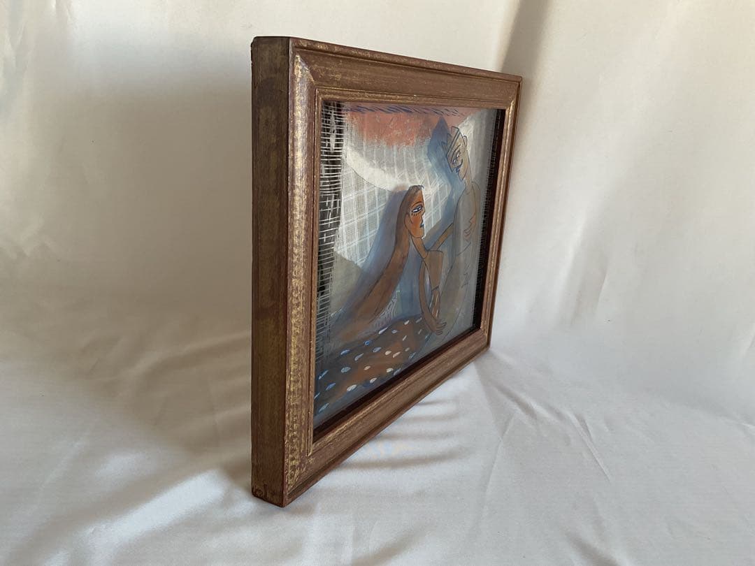 Shubha Gokhale (1959~)コラージュアート「Couple」真作