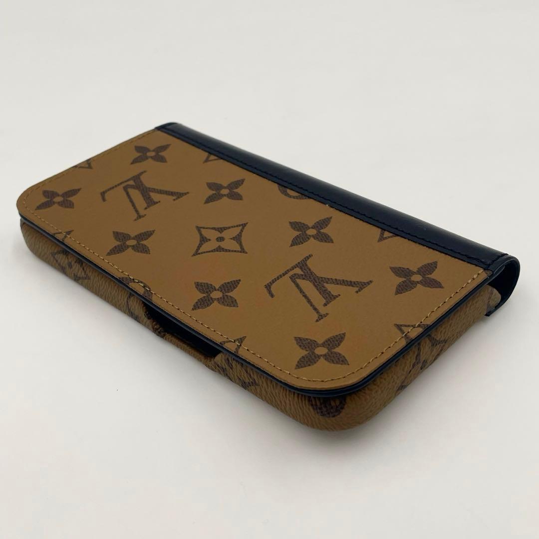 定価9万・美品ルイヴィトン モノグラムリバース フォリオ iPhone15Pro