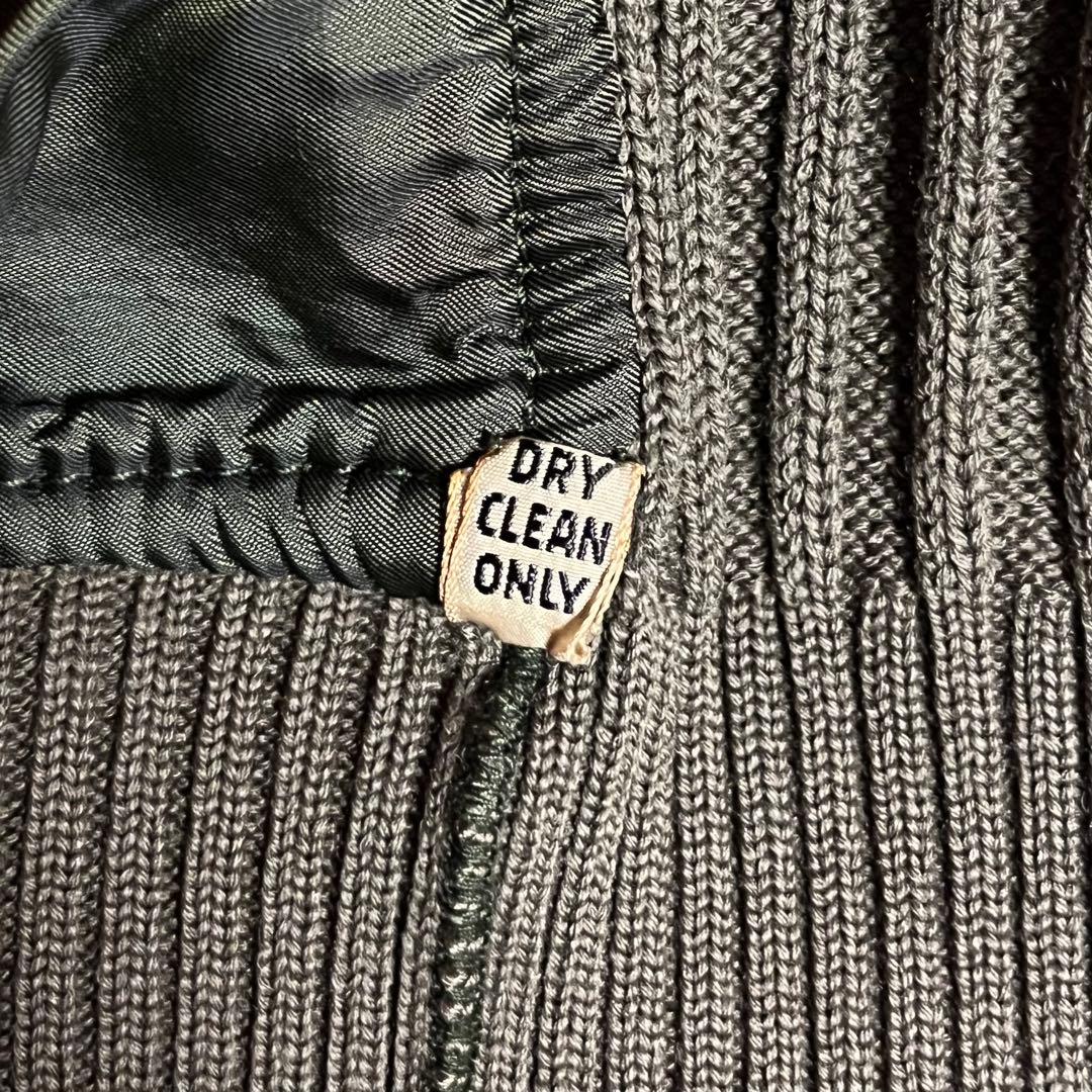 OLD LANVIN ランバン ヴィンテージ ニット ジャケット スエードレザー