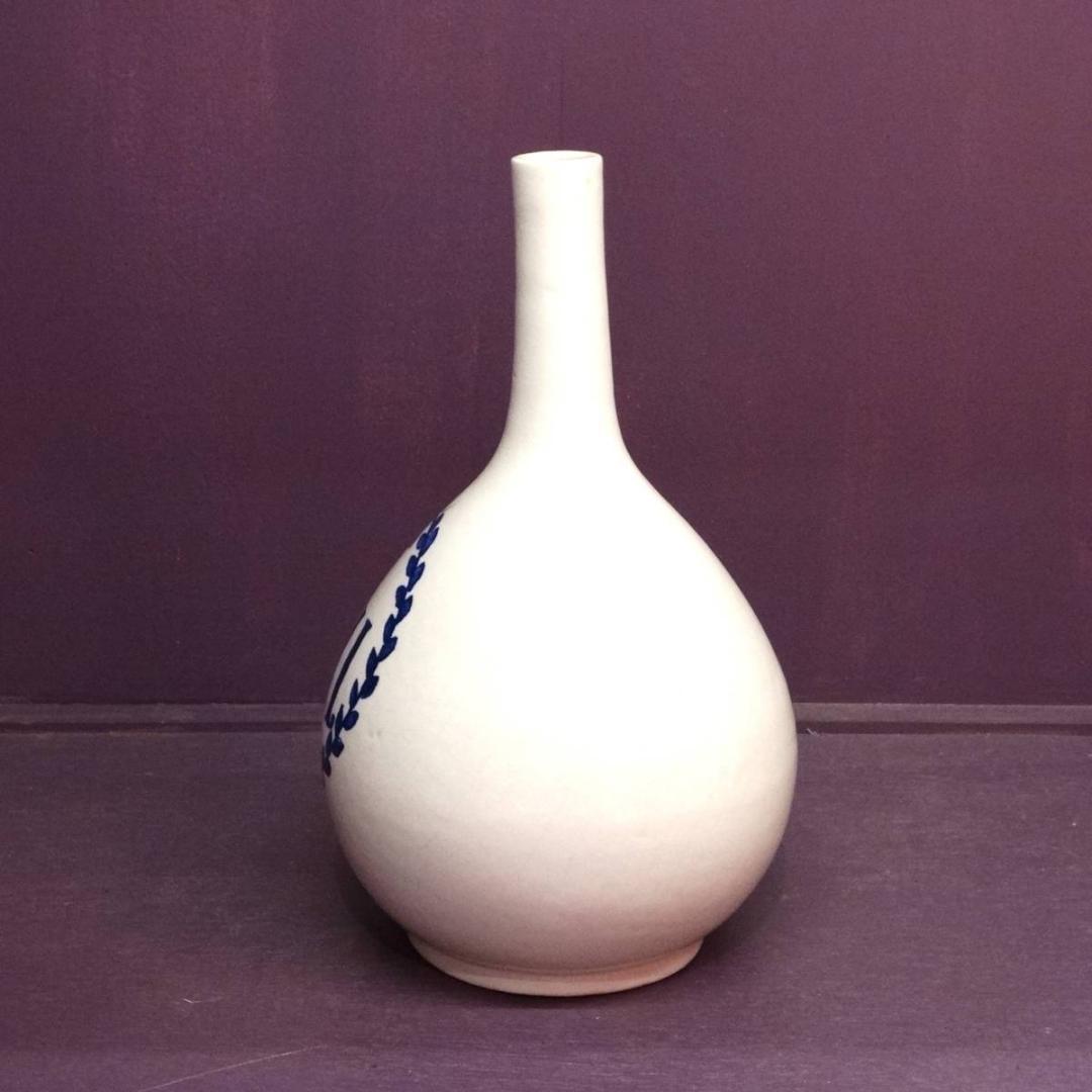 ★伊万里 古伊万里 IVIL 白/紺 花瓶 保存食入れ 古い