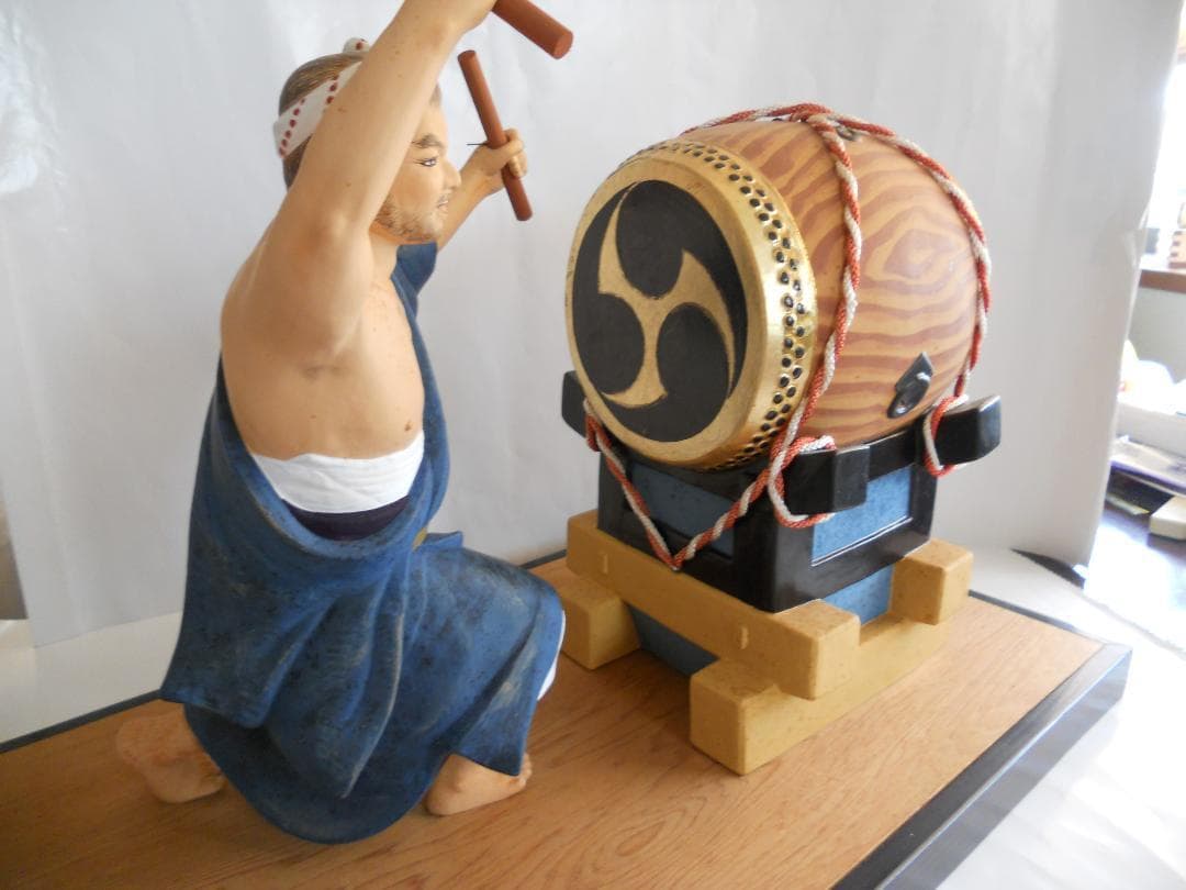 博多人形 『 無法松 』 伝統工芸士 初代 戸畑茂四郎 作 美品 です。