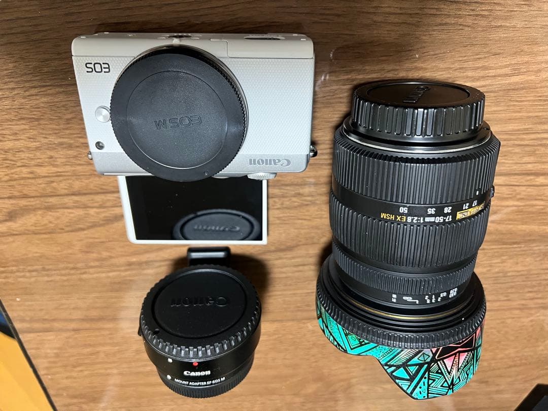デジタルカメラ Canon M100+ sigma 17-50f2.8+ adapter