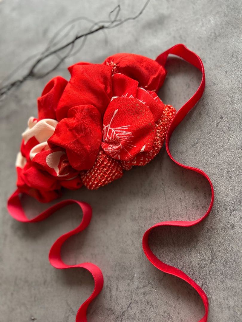 つ*ま様 七五三　七五三髪飾り　ヘッドドレス　着物髪飾り　リメイク髪飾り　022