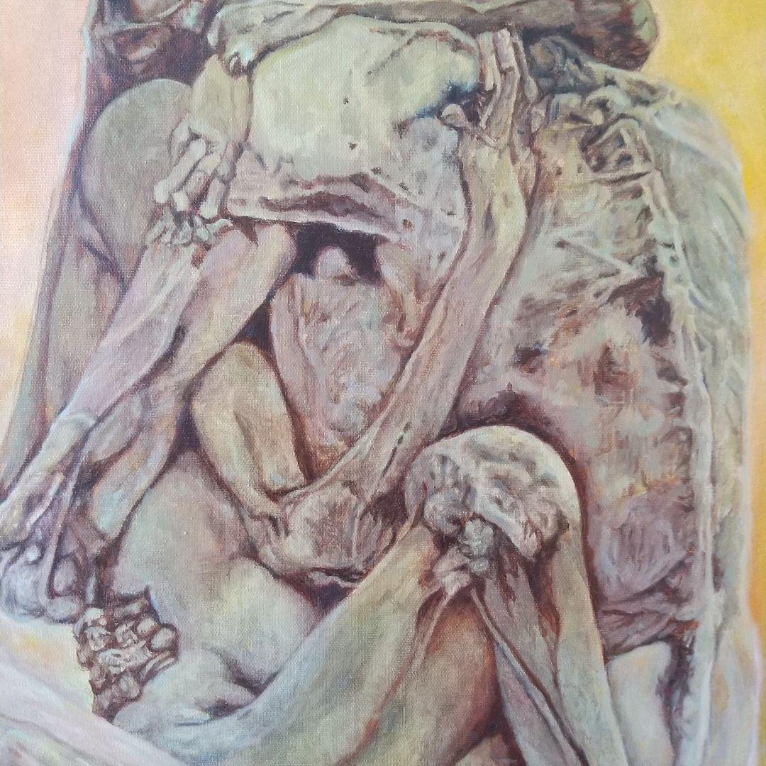 ベクシンスキー 模写 油彩画 25号 F25 油絵