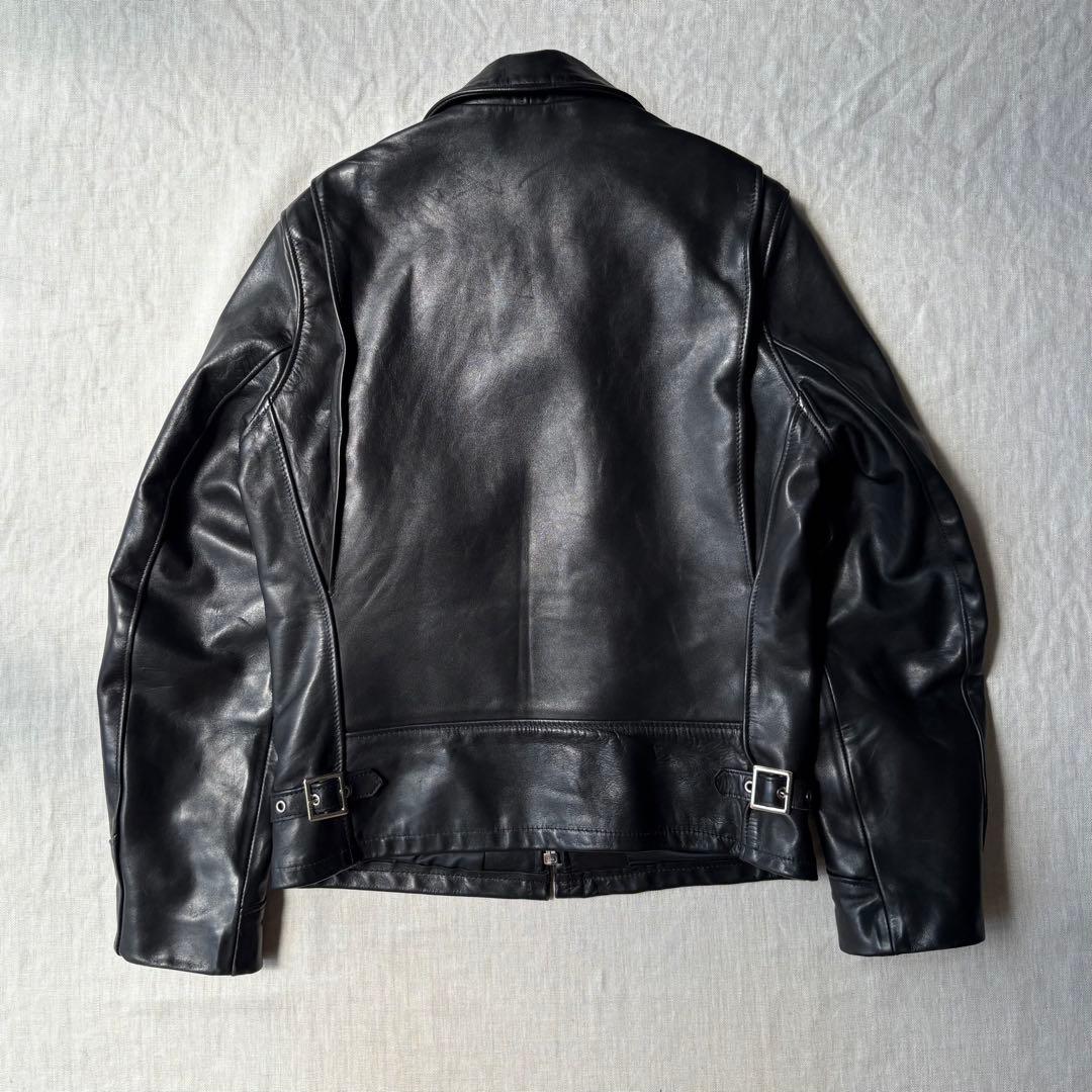 美品 Schott ショット7209 ブラック レザートラッカージャケット 36