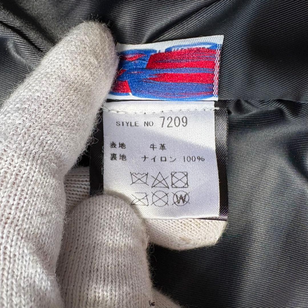 美品 Schott ショット7209 ブラック レザートラッカージャケット 36