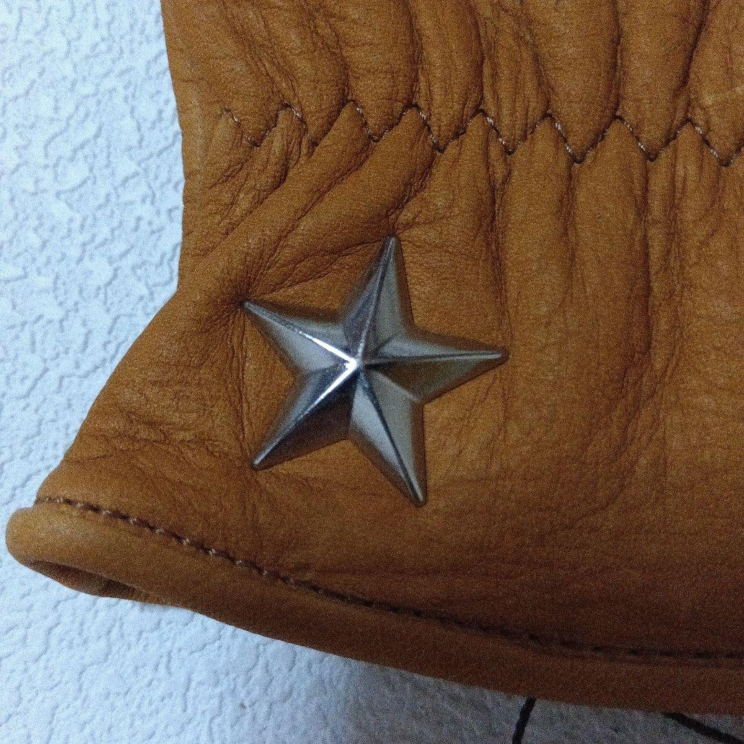 未使用 schott ショット ワンスター レザーグローブ キャメル L