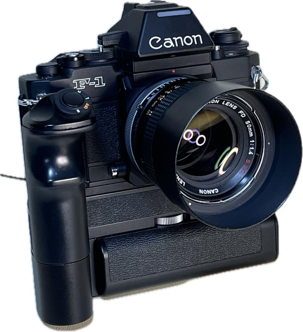 Canon new F-1 AE+モータードライブ+FD 50mm 1:1.4