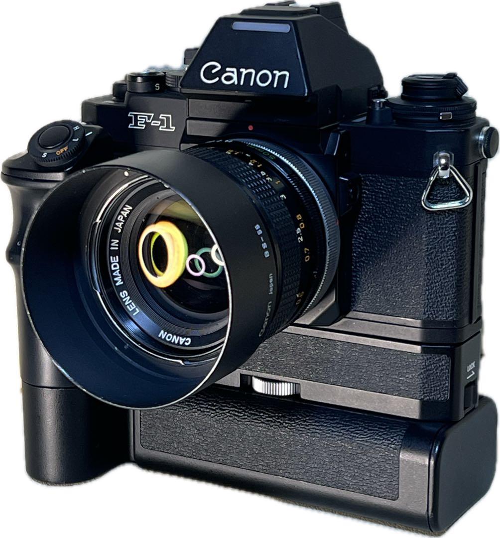 Canon new F-1 AE+モータードライブ+FD 50mm 1:1.4