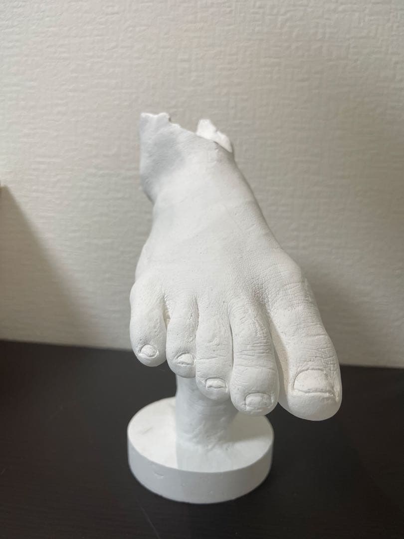 ホワイト足の彫刻 モダンアート