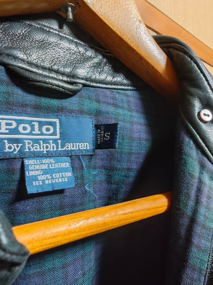 Polo by Ralph Lauren 本革シングルライダースジャケット