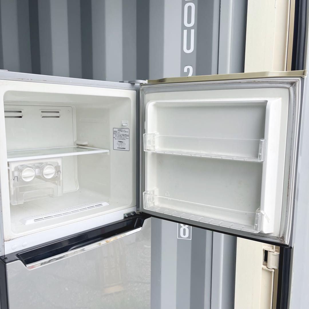 142取付無料！スタイリッシュシルバー大きめ227L製氷ケース付き冷蔵庫！洗濯機