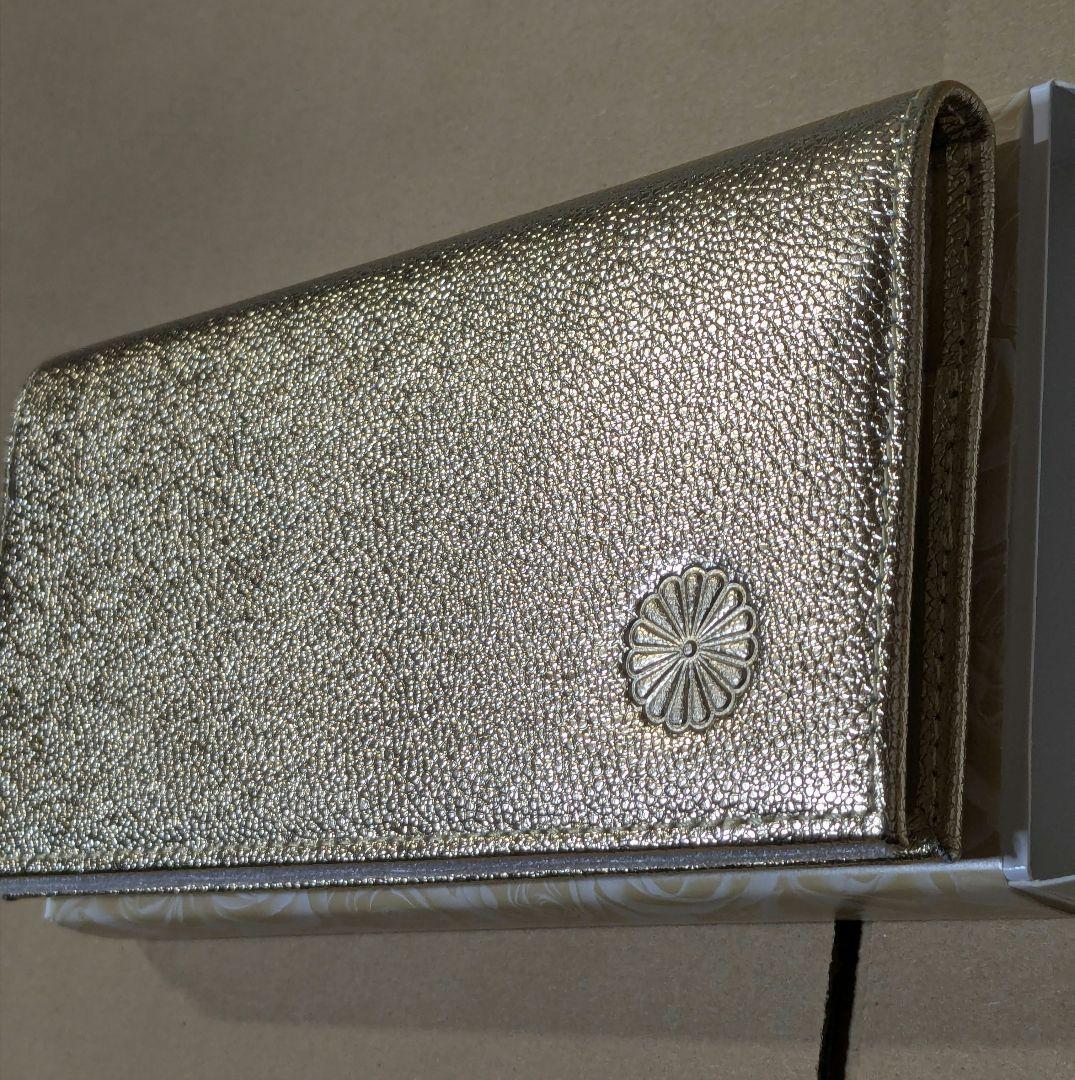 即日発送 皇居限定 長財布 ゴールド 金色チャック