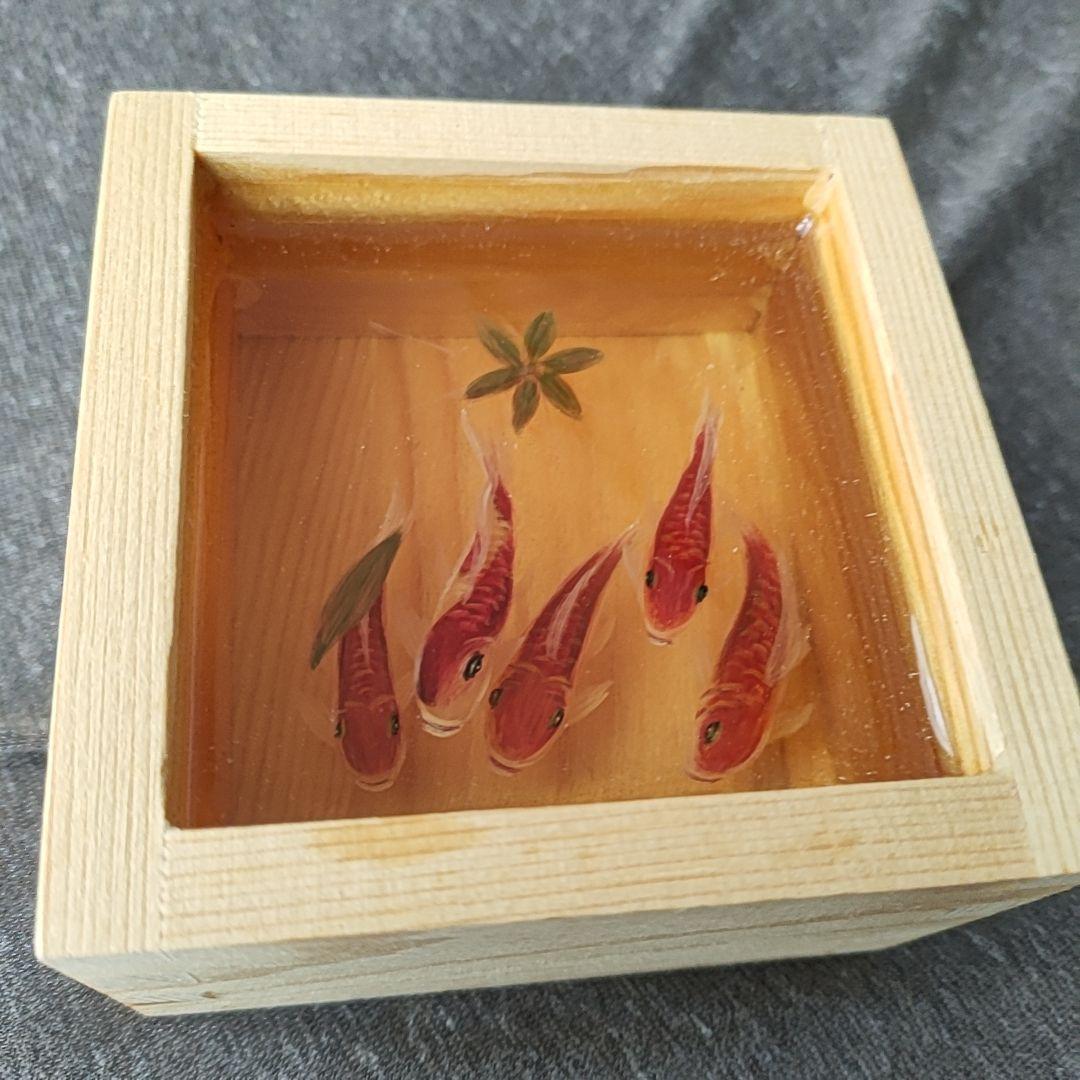 2.5Dの立体的な金魚オブジェ