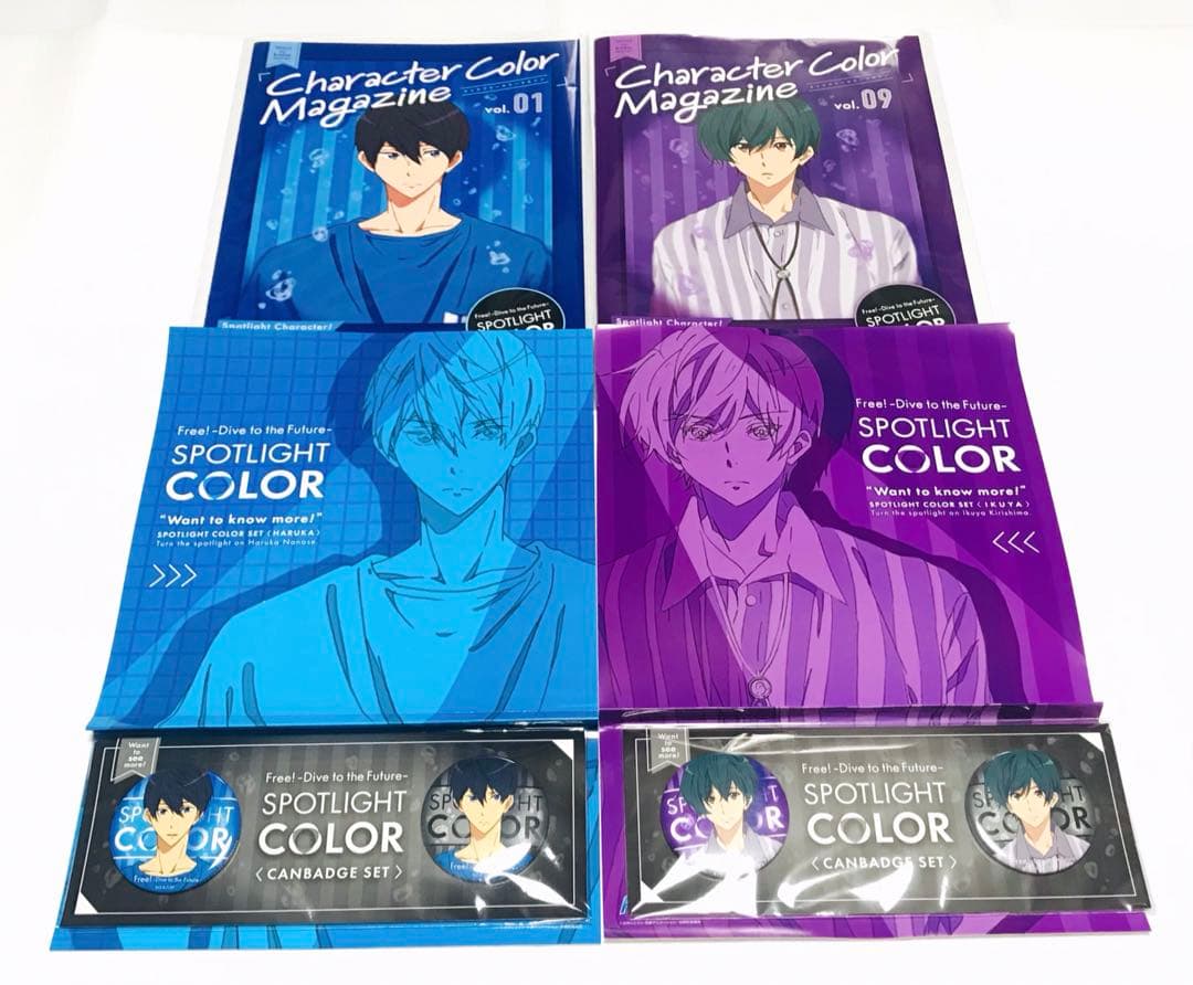 七瀬遙＆桐嶋郁弥 【外箱&冊子本&缶バッジ】 Free!DFスポットライトカラー