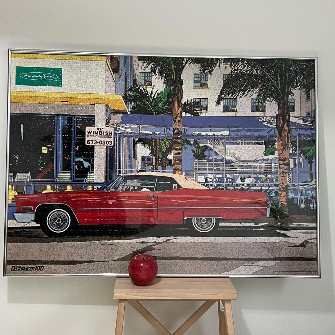 鈴木英人 パズル 特大 エネオス プレゼント アメ車 イラスト 昭和 平成