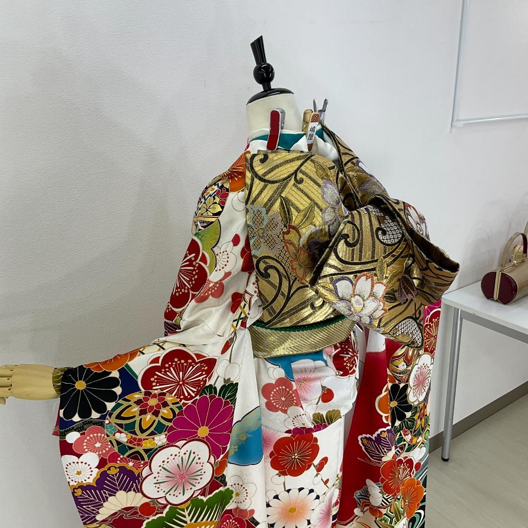 ★WATAAME★　お振袖フルセット　白　モダンテイスト　サイズ自由