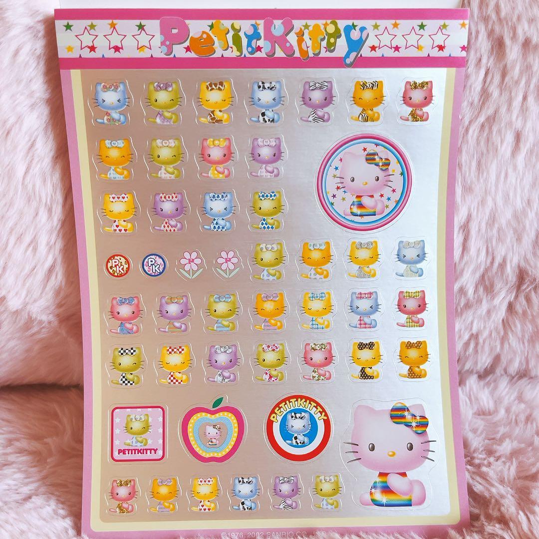 希少レア　ハローキティ　ホシ　レターパッド　メモ　付箋　シール　2002