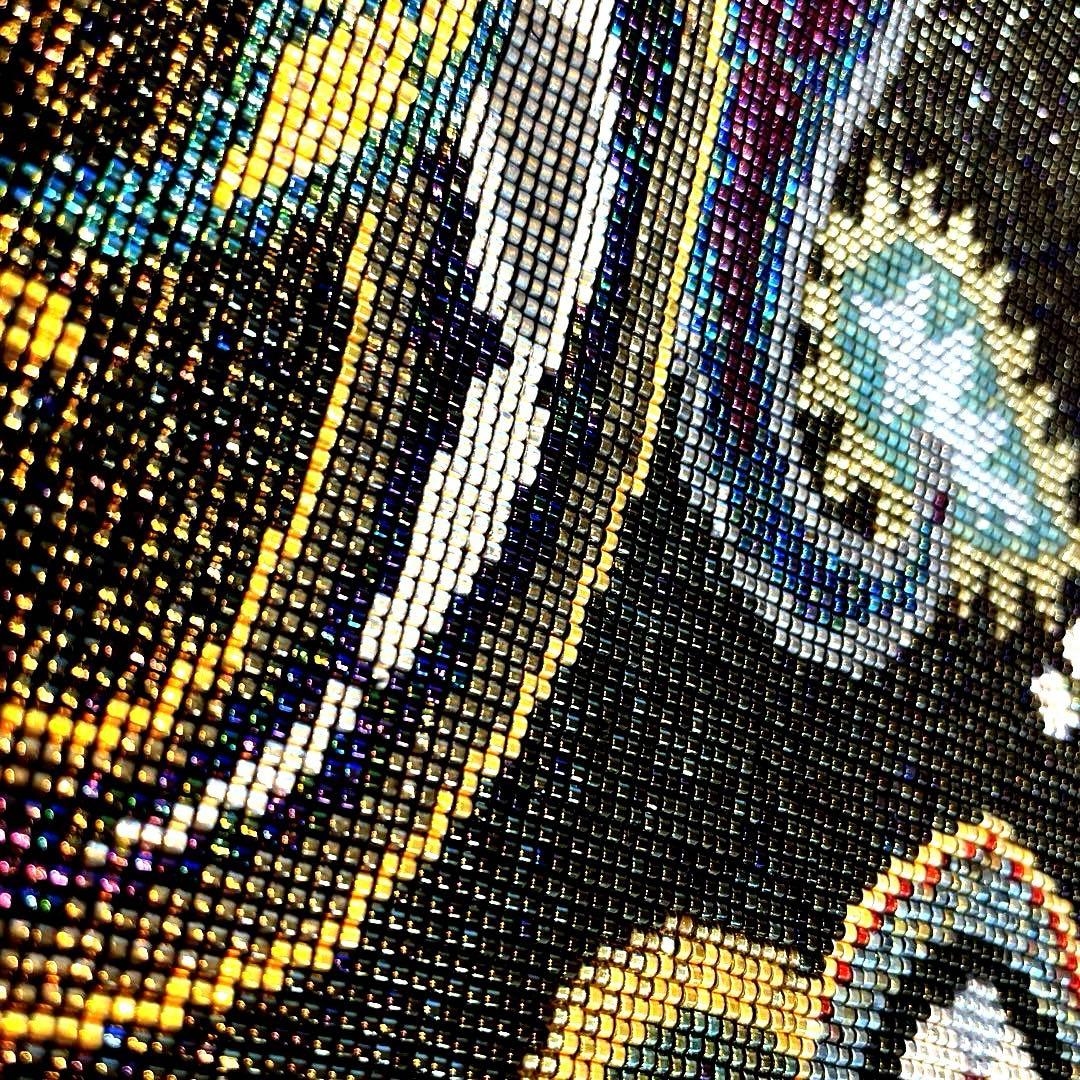 ショルダーバッグ　ビーズ織り