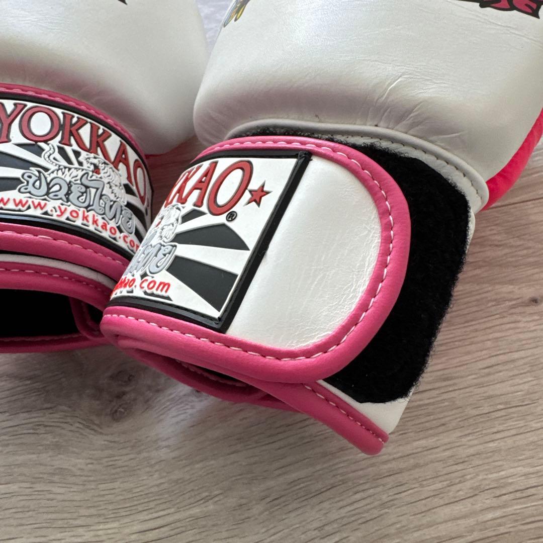希少！レア！YOKKAO ボクシンググローブ 10oz ホワイト/ピンク