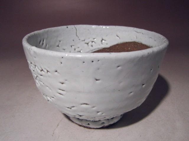 初お値下げ！☆人間国宝十一代 三輪休雪　白茶碗【侘の友】　而妙斎花押☆a577