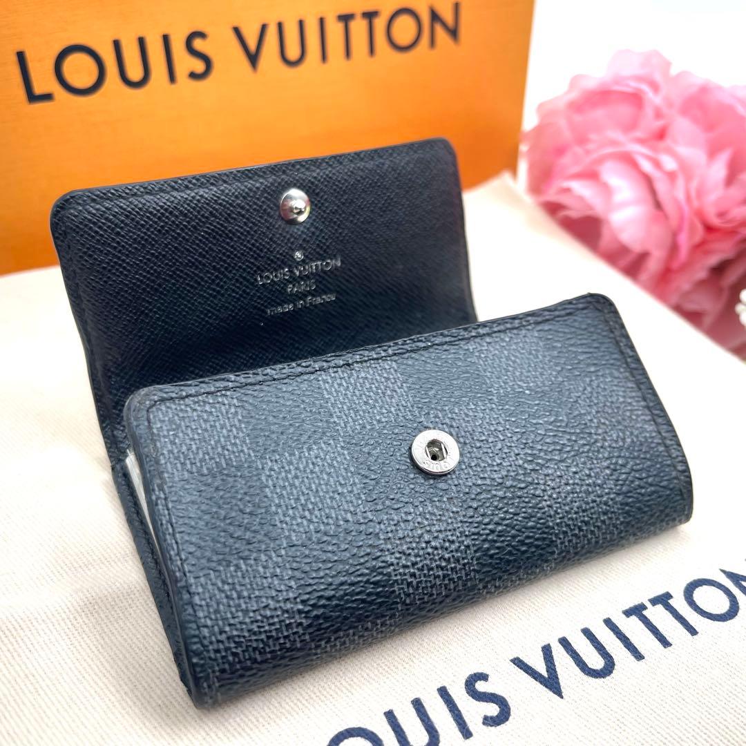 ＜良品＞　ルイヴィトン ダミエ グラフィフィット　キーケース　6連 　852