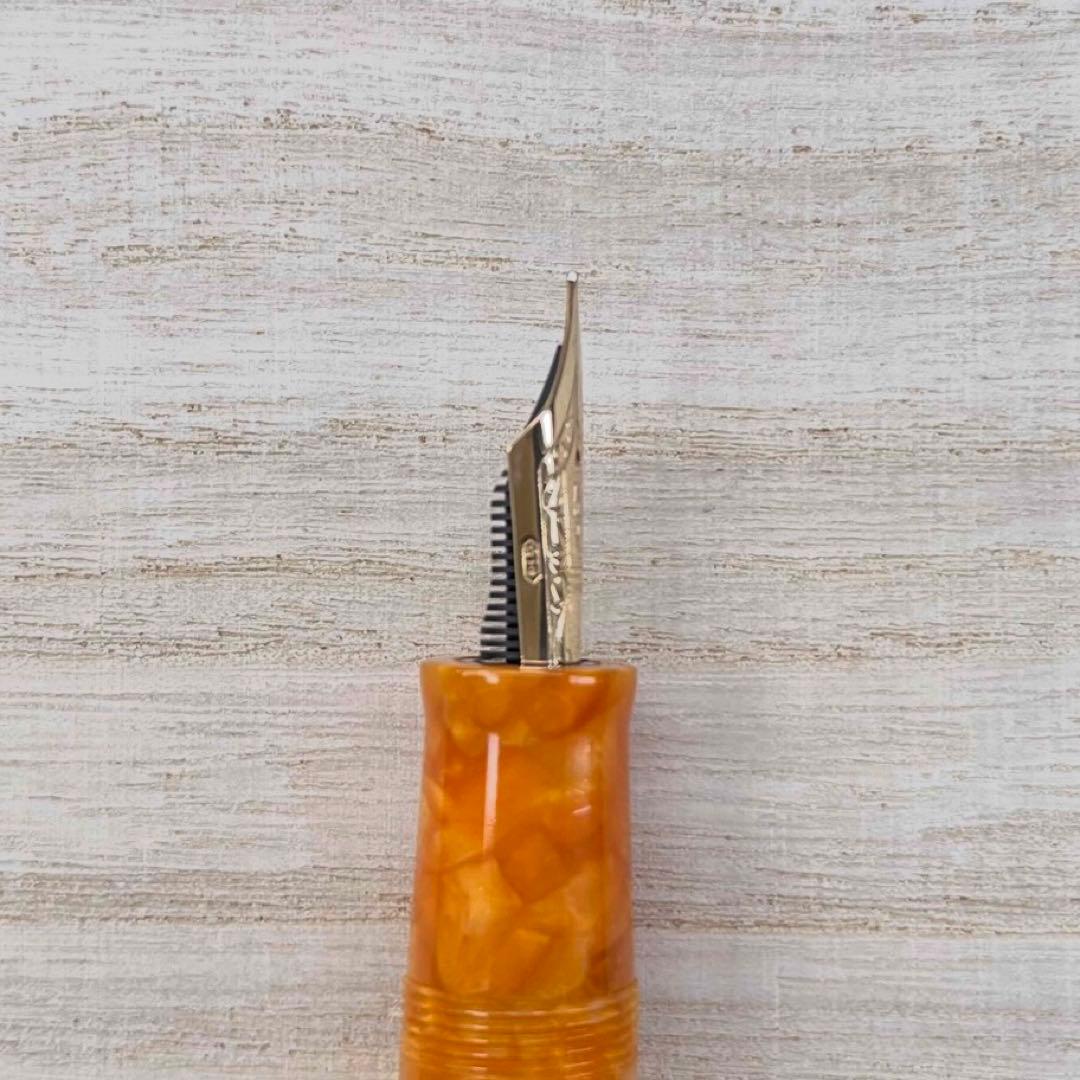 デルタ ドルチェビータ オーロ バーメイル ピストンフィリング 万年筆 字幅 F