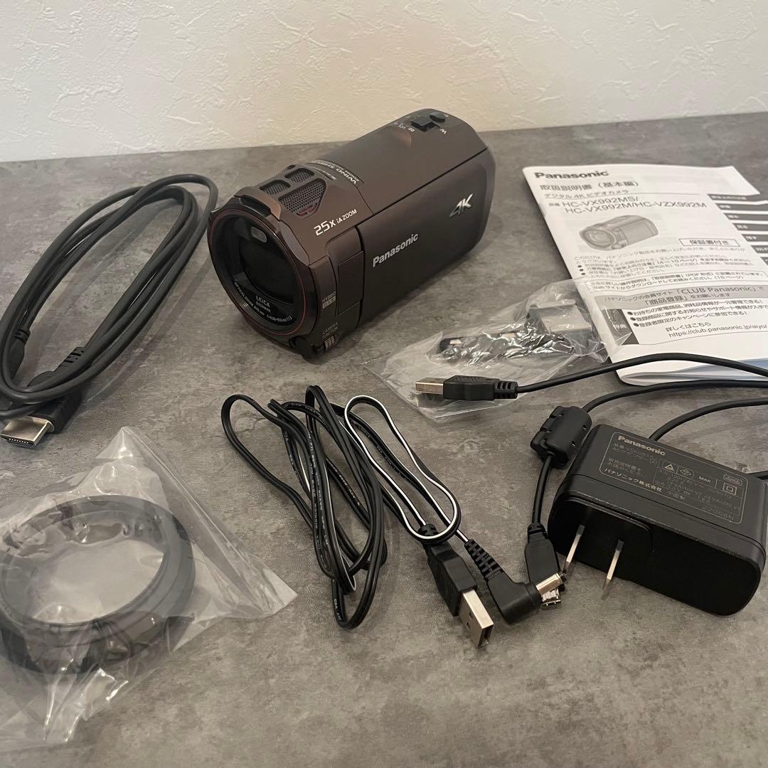 【美品、本日限定値下げ】Panasonic 4K ビデオカメラ 25倍ズーム