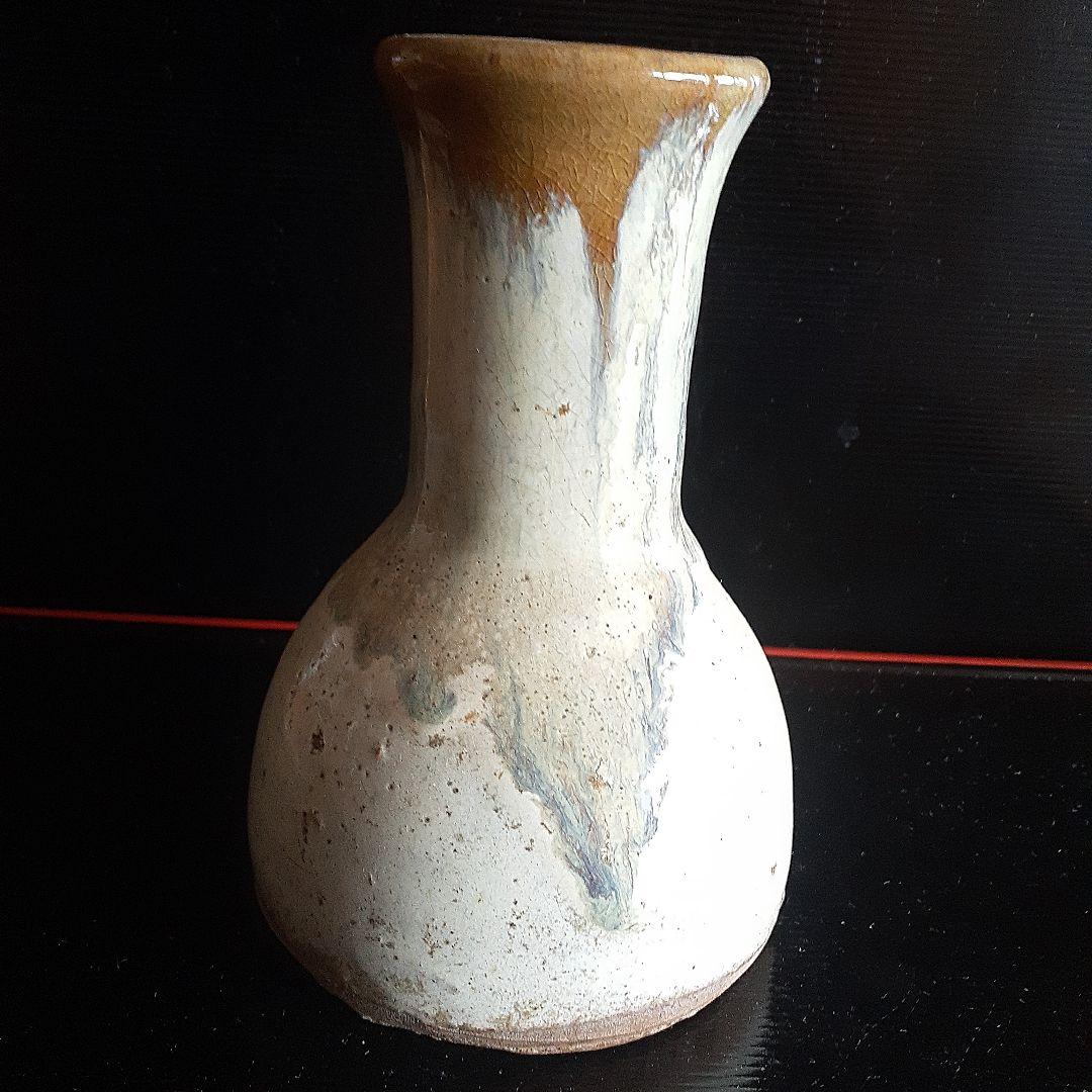 江戸末期の頃高取焼き花入れ