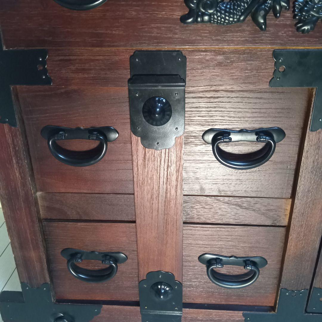 箪笥 船箪笥 タンス　木製家具 収納家具 キャビネット　からくり箪笥