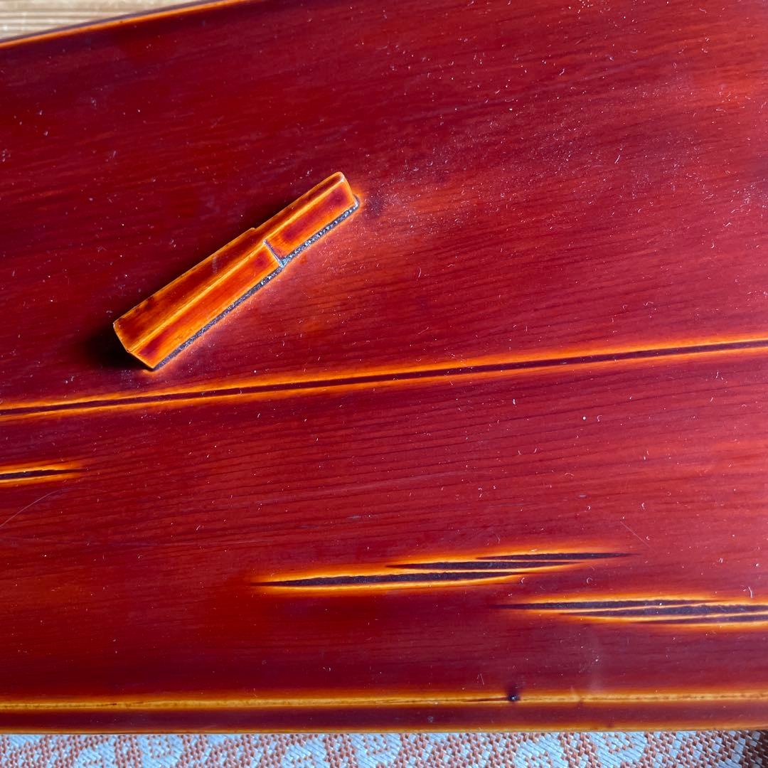 飛騨春慶塗りの蓋付き文箱